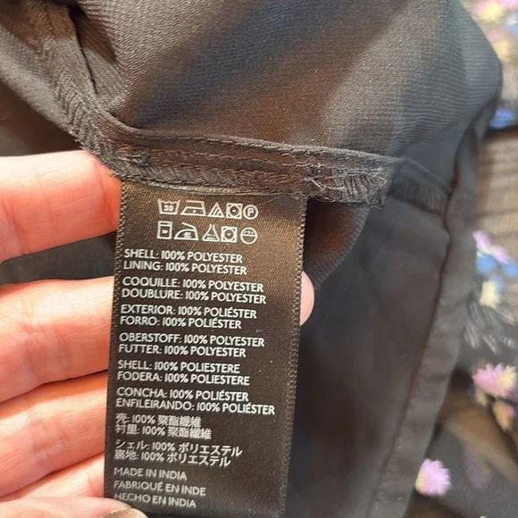 Urban Outfitters V Tie Neck Floral Ruffle Long Sleeve Mini Dress sz S - Picture 7 of 8